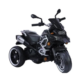 Montable Moto Eléctrica Infantil R1250 Negra Con Luces LED, Sonidos, USB y Bluetooth