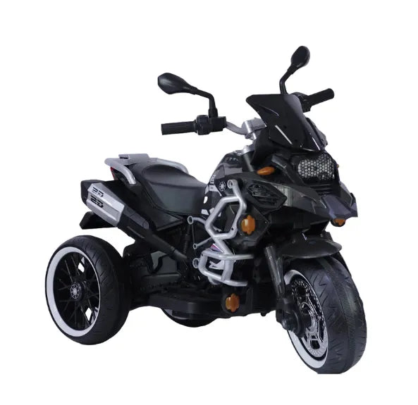Montable Moto Eléctrica Infantil R1250 Negra Con Luces LED, Sonidos, USB y Bluetooth
