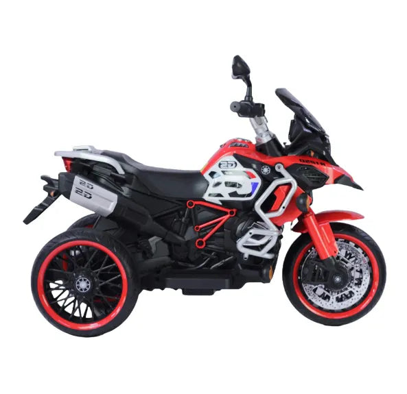 Montable Moto Eléctrica Infantil R1250 Negra Con Luces LED, Sonidos, USB y Bluetooth