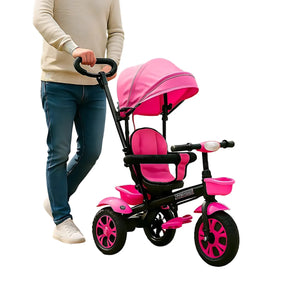 Triciclo Paseador 2 en 1 Con Guía Para Bebes Niñas y Niños