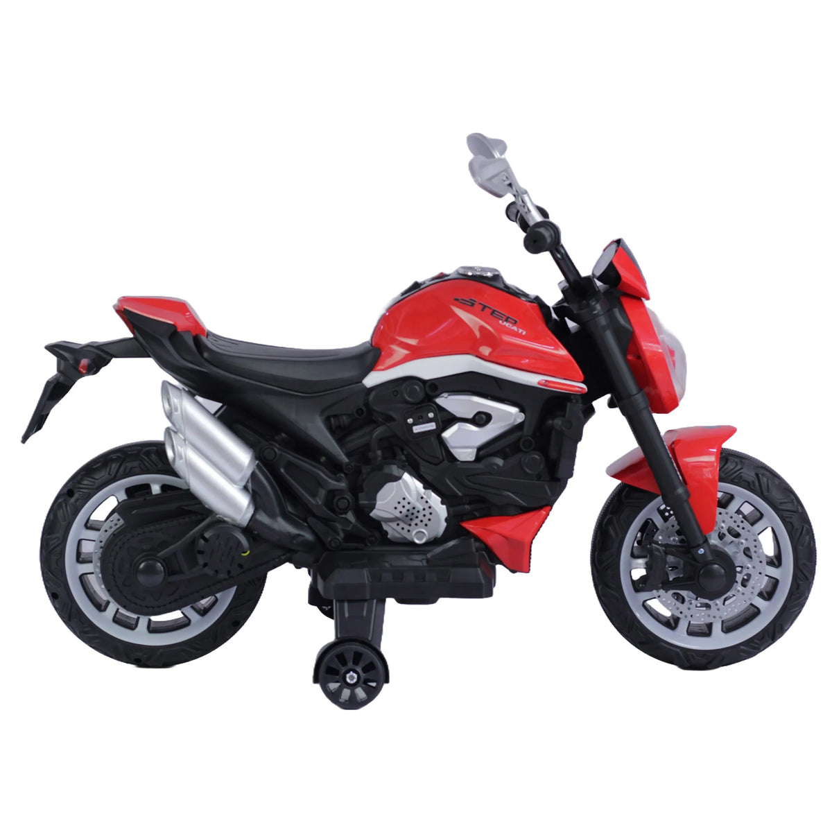 Montable Moto MT Eléctrica Para Niños Con Luces, Sonidos, Ruedas de Apoyo y Bluetooth