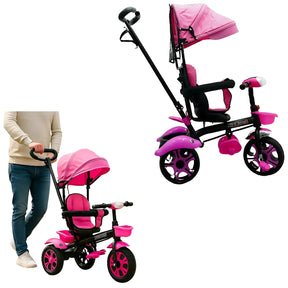 Triciclo Paseador 2 en 1 Con Guía Para Bebes Niñas y Niños