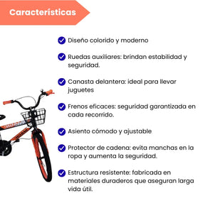Bicicleta Infantil Rin 20 Para Niño