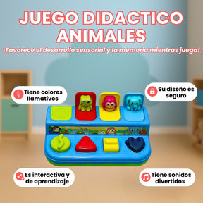 Juego Didactico De Animales Estimulacion Para Bebe