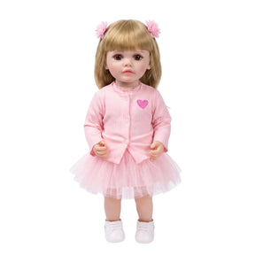 Muñeca Bebé Real Gestos Grande 55 cm Interactiva Habla, Canta, Mueve Cabeza, Boca y Manos