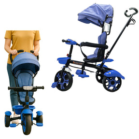 Triciclo Paseador 2 en 1 Con Guía Para Bebes Niñas y Niños