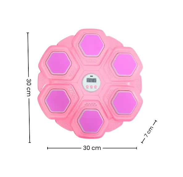 Tablero de Boxeo Musical Infantil con Luces LED Y Bluetooth