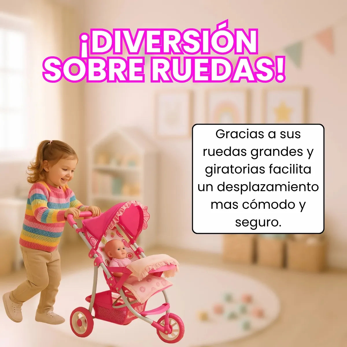 Coche Fino para muñecas