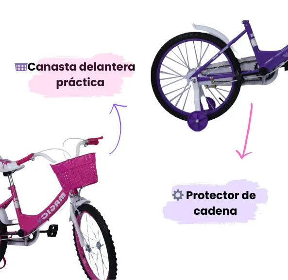 Bicicleta Infantil Rin 20 Para Niñas