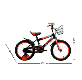 Bicicleta Infantil Rin 16 Para Niño Con Llantas Auxiliares