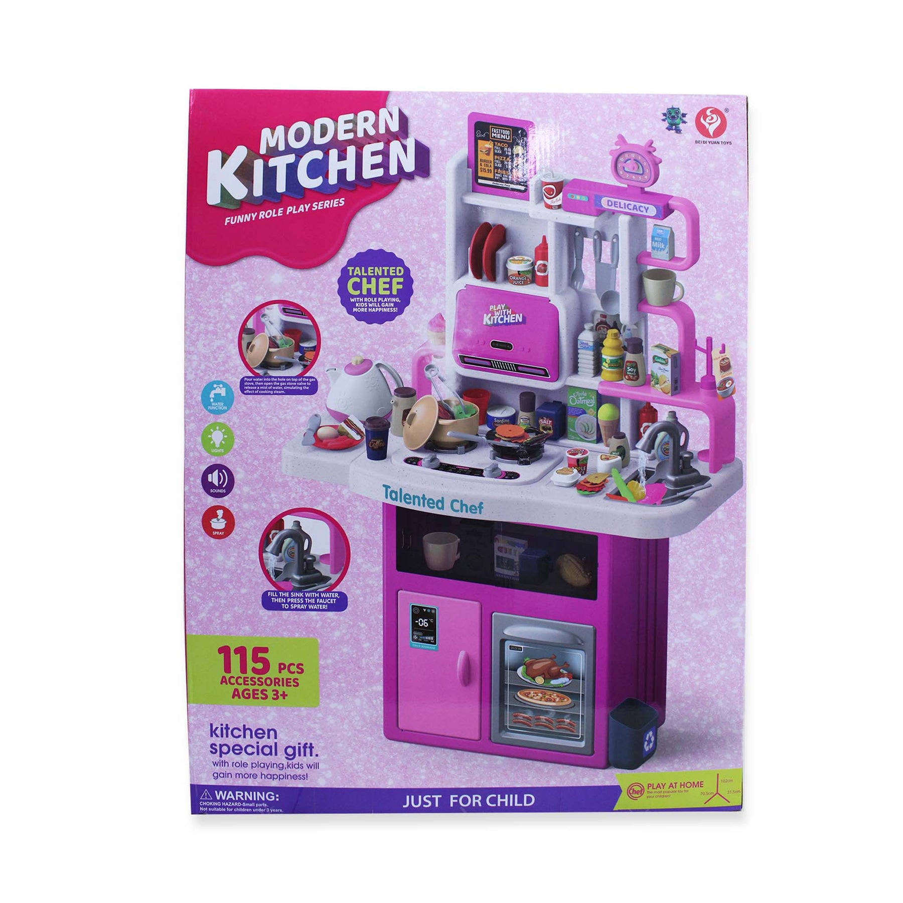 Cocina 115 Piezas Para Niñas