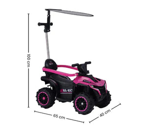 Montable Cuatrimoto Pequeña Para Niñas Con Guía, Luces y Bluetooth