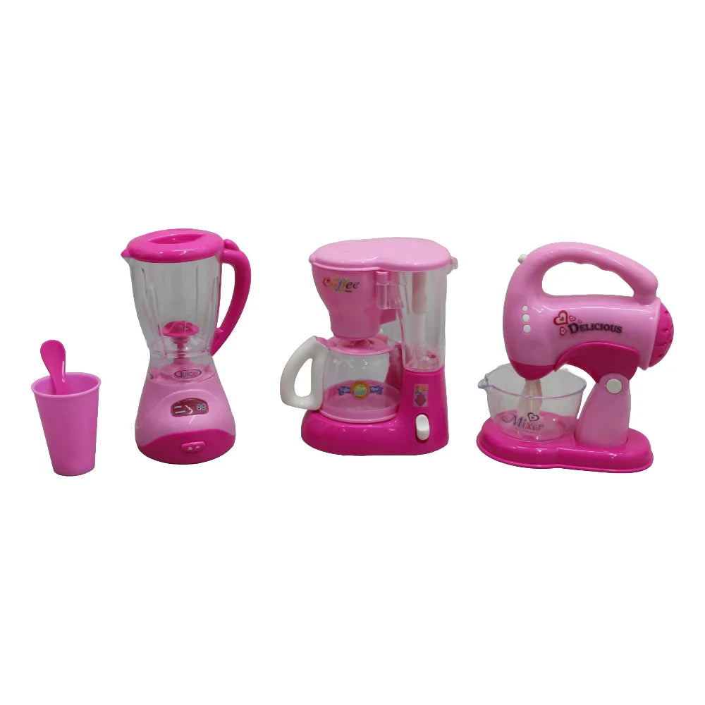 Set De Cocina Juguete Para Ninas Con Cafetera Licuadora Y Batidora