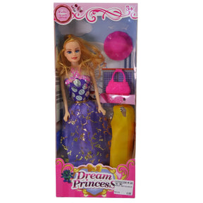MUÑECA VESTIDO+ BOLSO