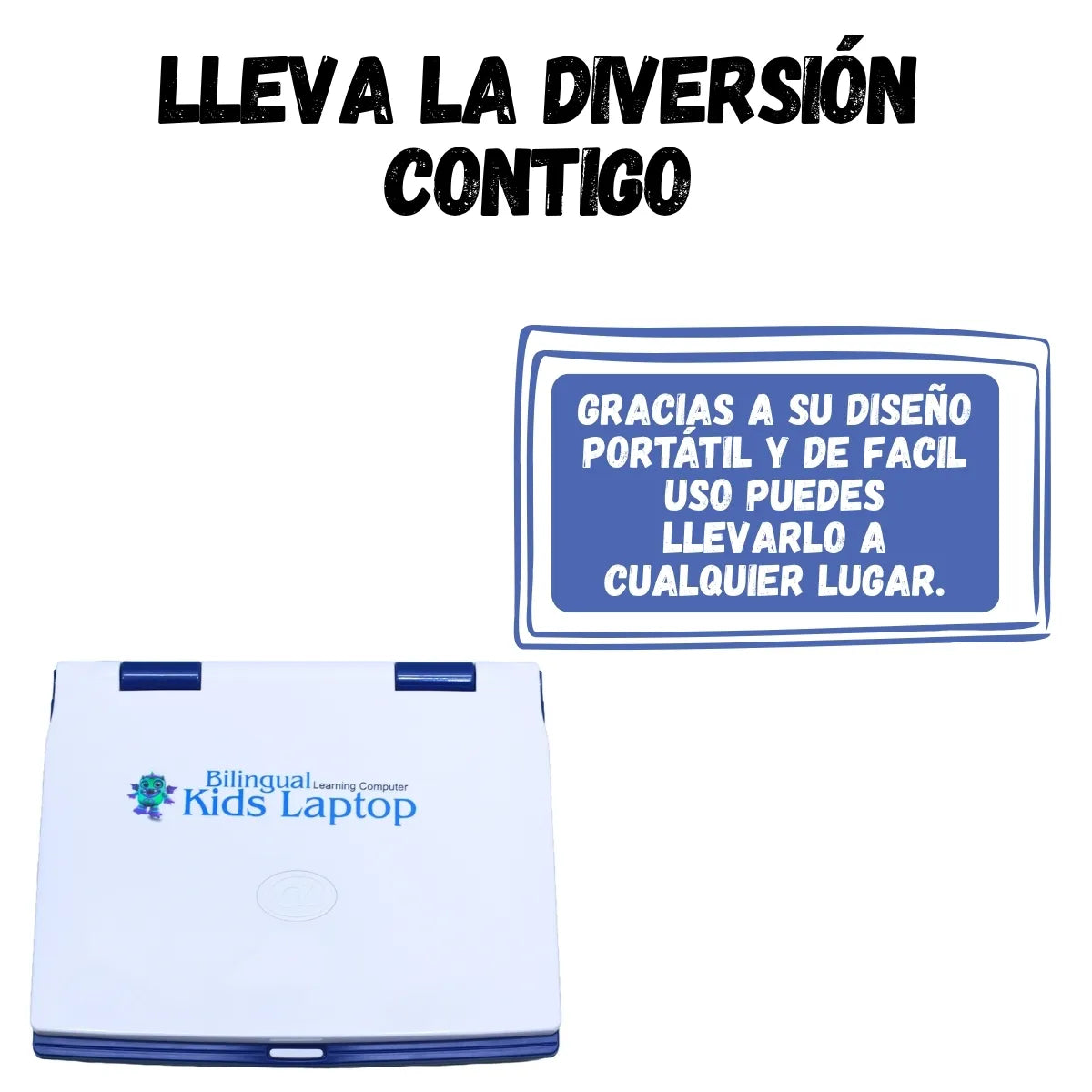 Computador Didactico Juguete Con 130 Funciones De Niño Azul