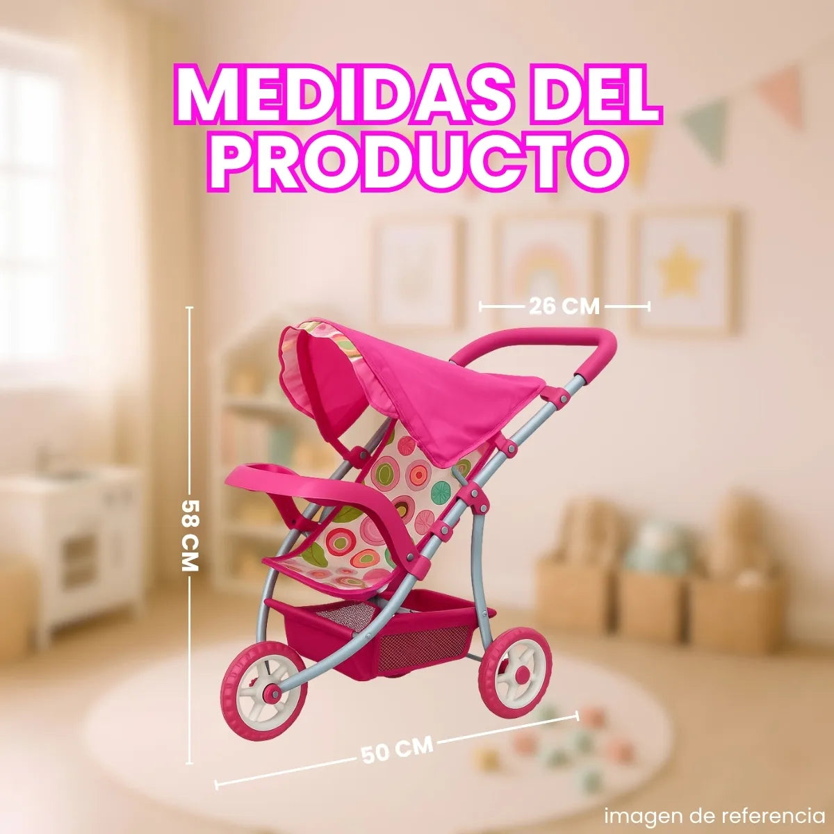 Coche Fino para muñecas