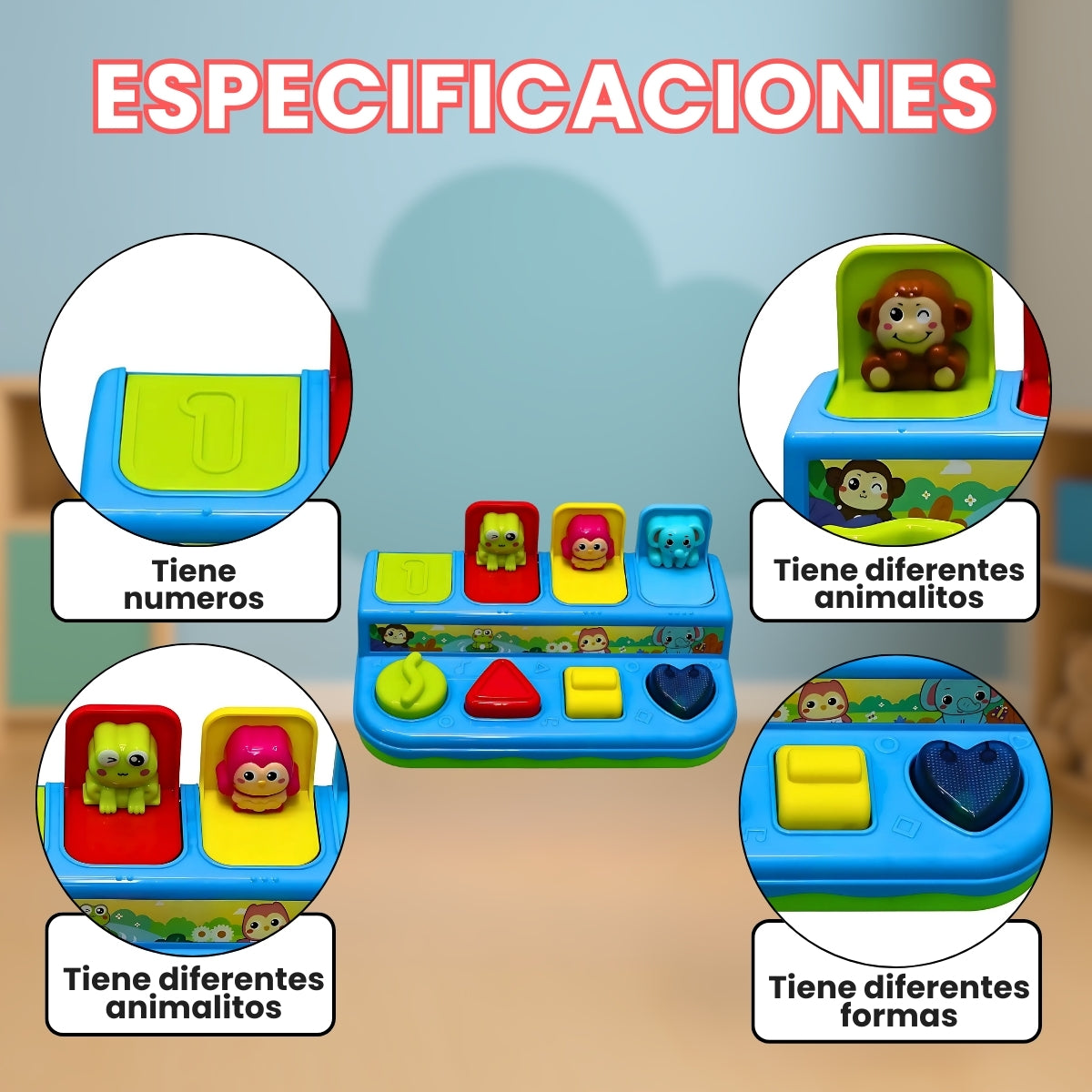 Juego Didactico De Animales Estimulacion Para Bebe
