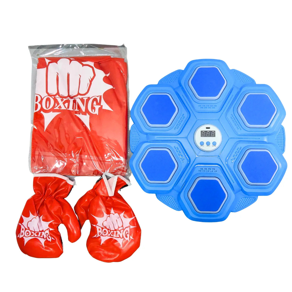 Tablero de Boxeo Musical Infantil con Luces LED Y Bluetooth