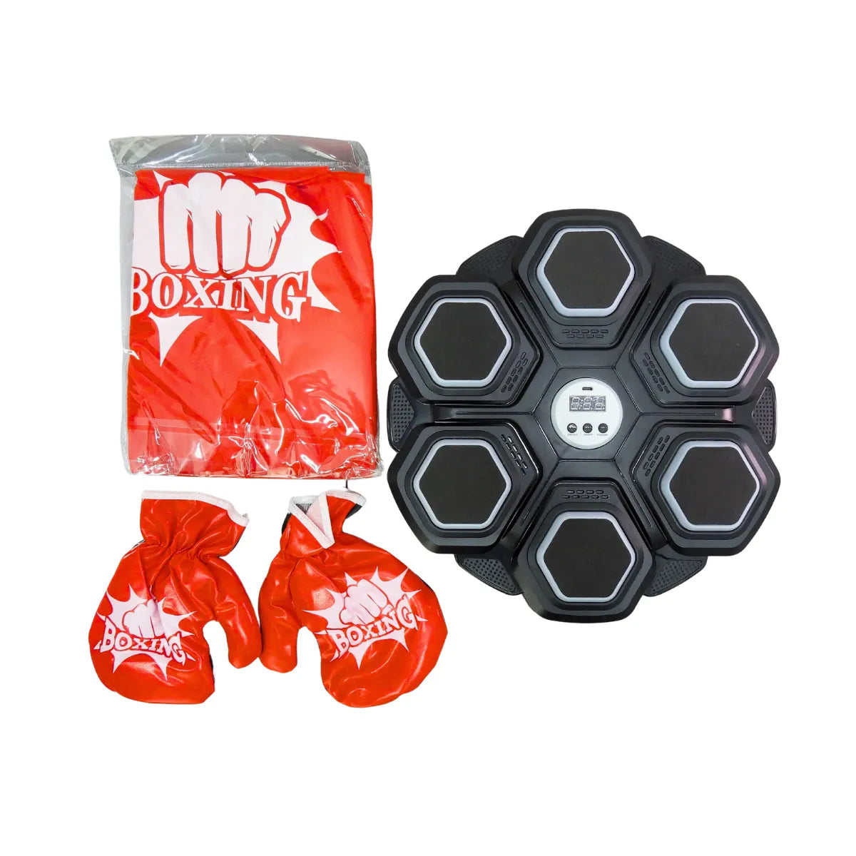 Tablero de Boxeo Musical Infantil con Luces LED Y Bluetooth