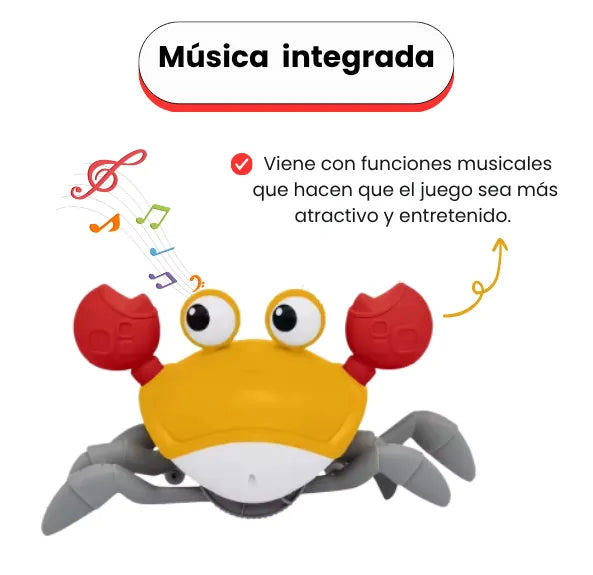 Cangrejo Pilas Inteligente Para Bebés Con Sonidos