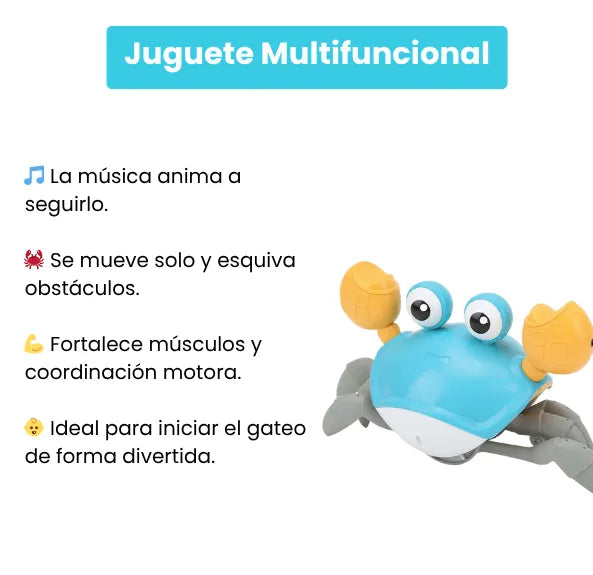 Cangrejo Pilas Inteligente Para Bebés Con Sonidos