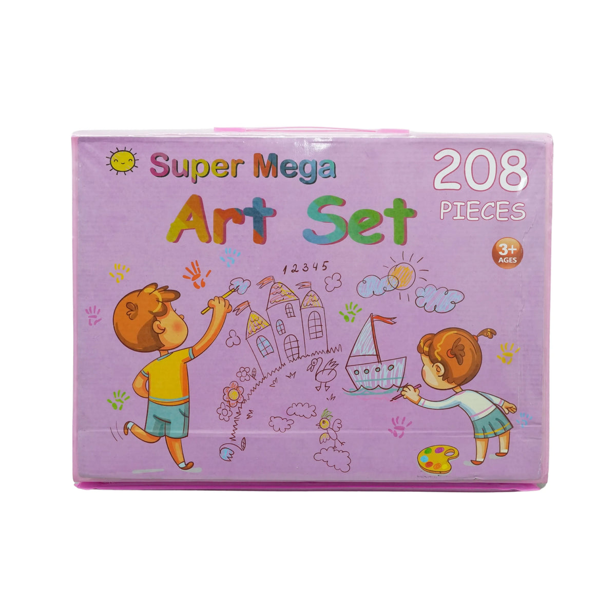 Set Arte Por 208 Piezas Para Niñas Y Niños