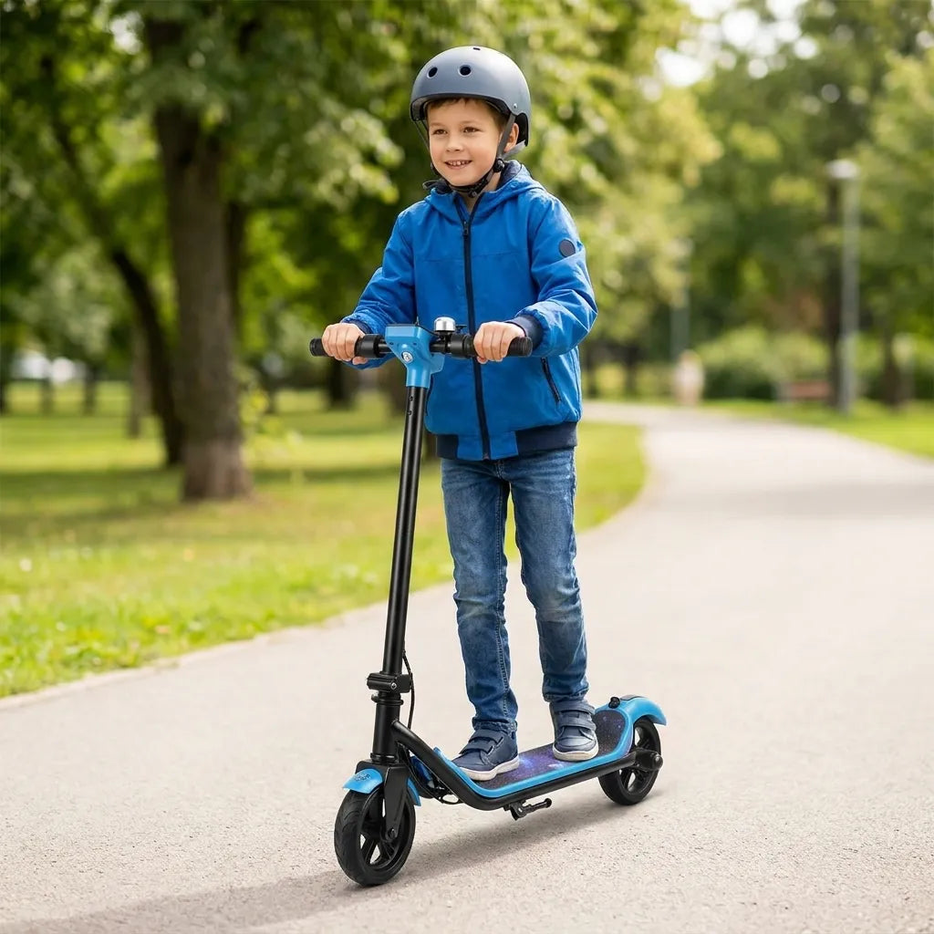 Scooter Eléctrica Mediana Infantil Con Bluetooth, Luces LED, Pantalla LCD Y Batería Recargable