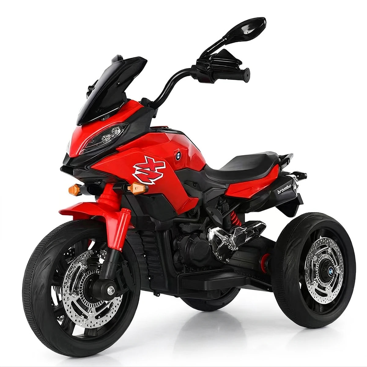 Montable Moto HD Infantil 3 Ruedas Con Luces LED, Sonidos, Bluetooth, USB Y Micrófono