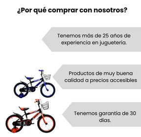 Bicicleta Infantil Rin 16 Para Niño Con Llantas Auxiliares