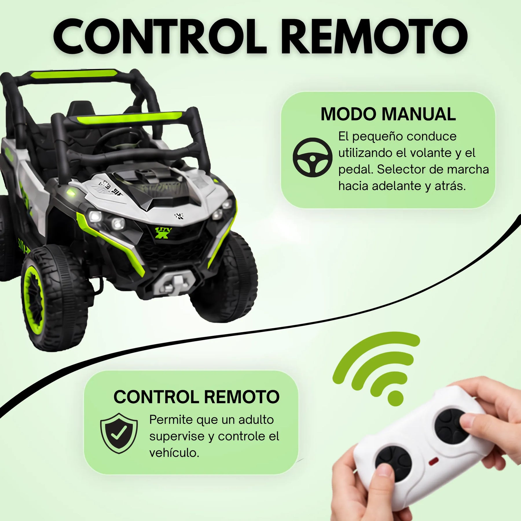 Montable Polar Mediano Eléctrico con Luces, Sonidos, Bluetooth Y Control Remoto