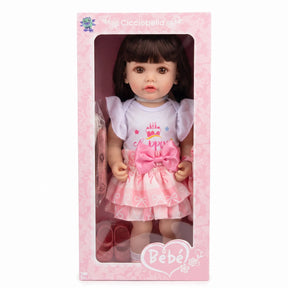 Muñeca Bebé Real Gestos Grande 55 cm Interactiva Habla, Canta, Mueve Cabeza, Boca y Manos