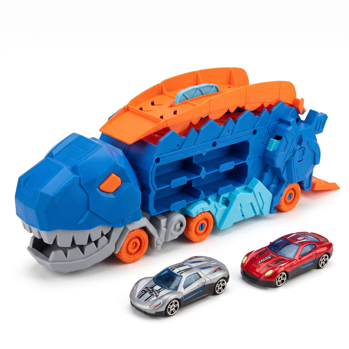 Pista Niñera Dinosaurio Transportadora Transformable 2 en 1 Para Niños