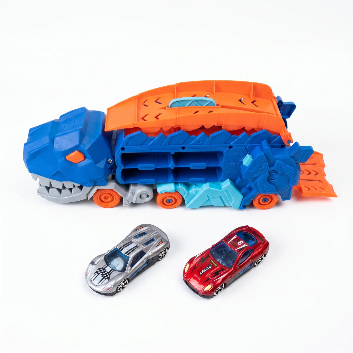Pista Niñera Dinosaurio Transportadora Transformable 2 en 1 Para Niños