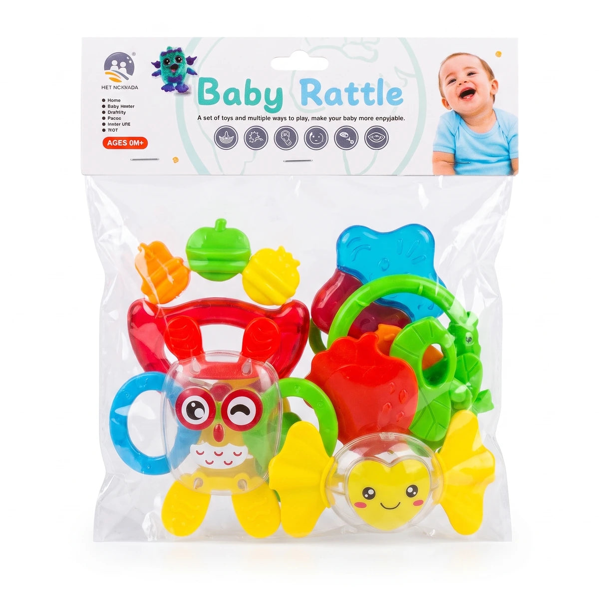 Cascabel Para Bebe Incluye 8 Piezas