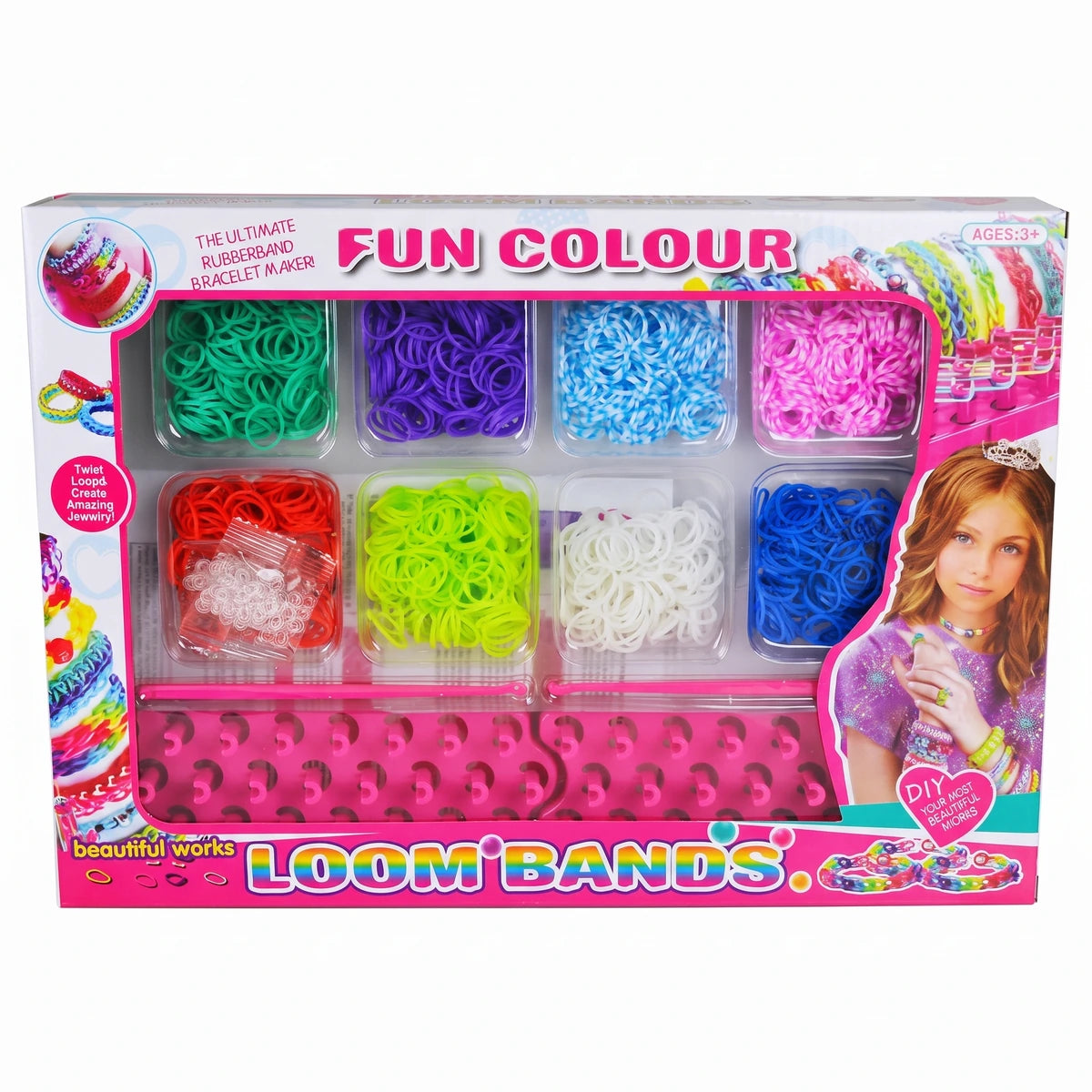 Set Pulseras Caucho Para Niña