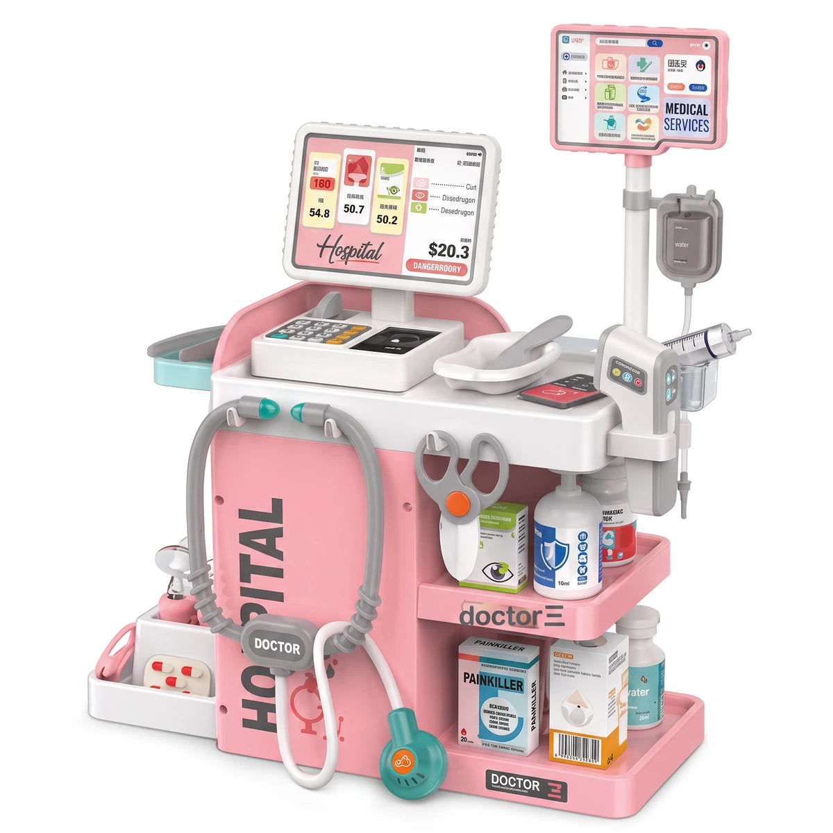 Set Medico Incluye 55 Piezas Para Niña