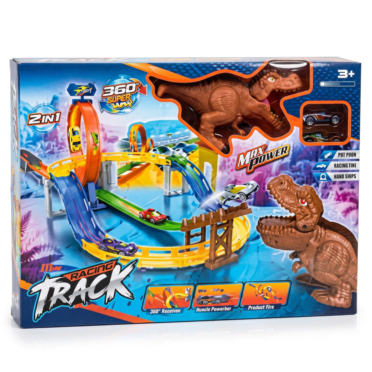 Pista Dinosaurio Giros