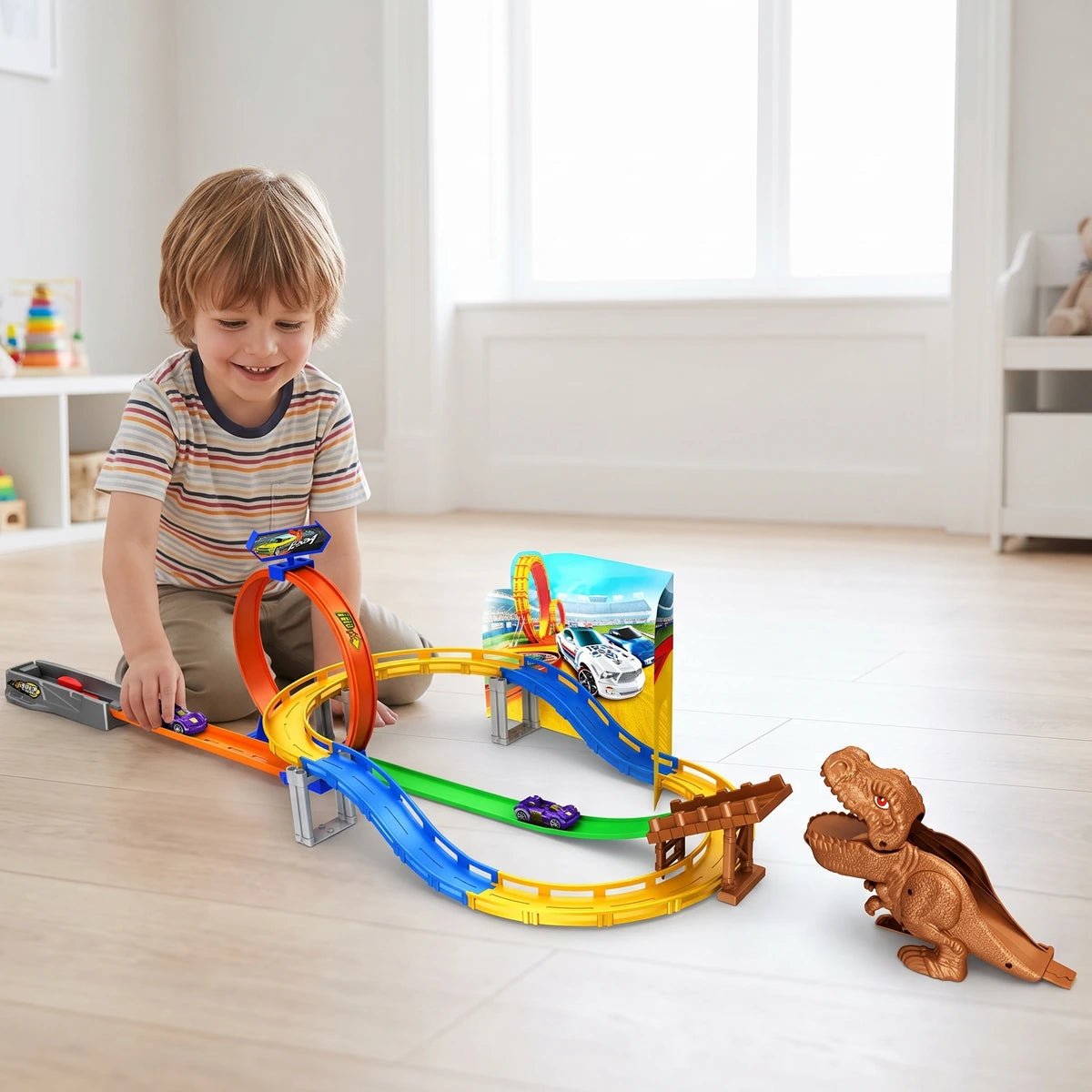 Pista Dinosaurio Giros