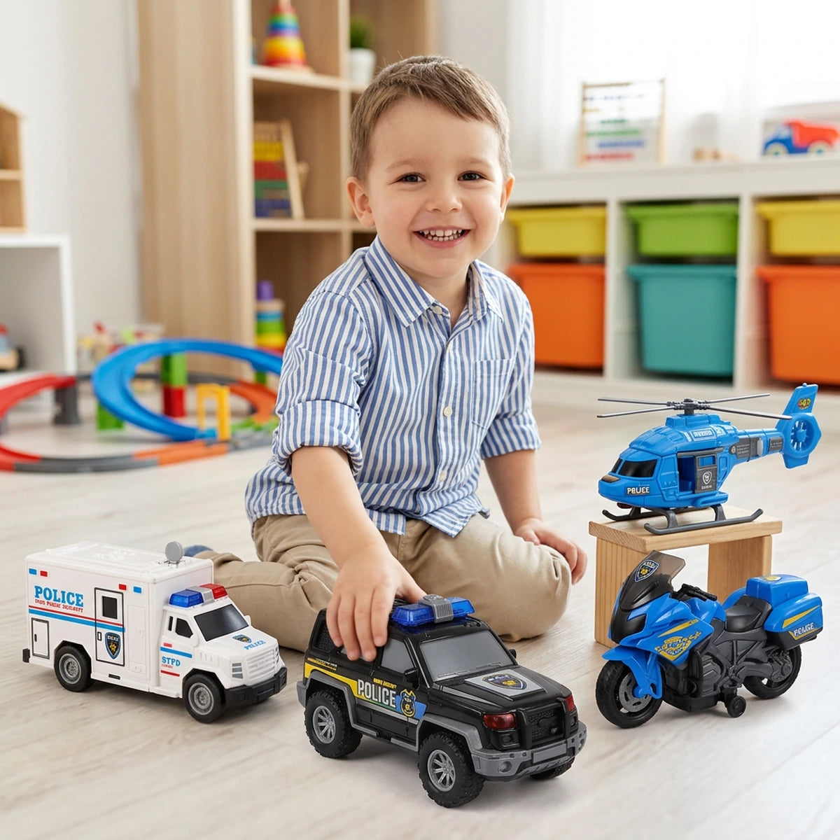 Set de Carros Policia