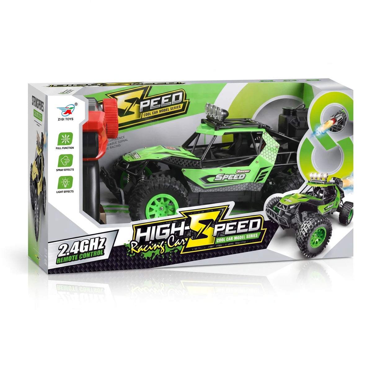 Carro A Control Remoto Rally Humo