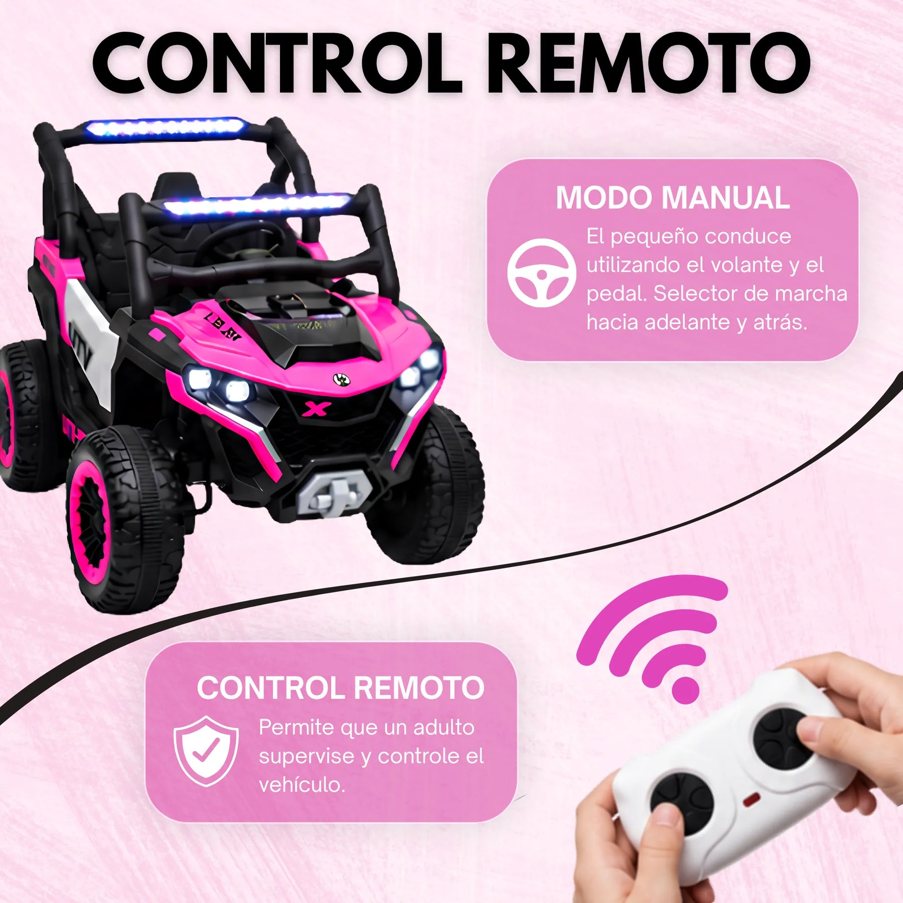 Montable Polar Mediano Eléctrico con Luces, Sonidos, Bluetooth Y Control Remoto