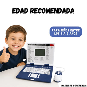 Computador Didactico Juguete Con 130 Funciones De Niño Azul