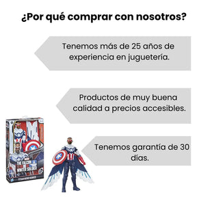 Figura Avengers Titan Hero Series Falcon Y Capitán América F2075