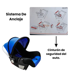 Silla De Bebe Para Carro Colores Surtidos Con Arnes De 3 Puntos