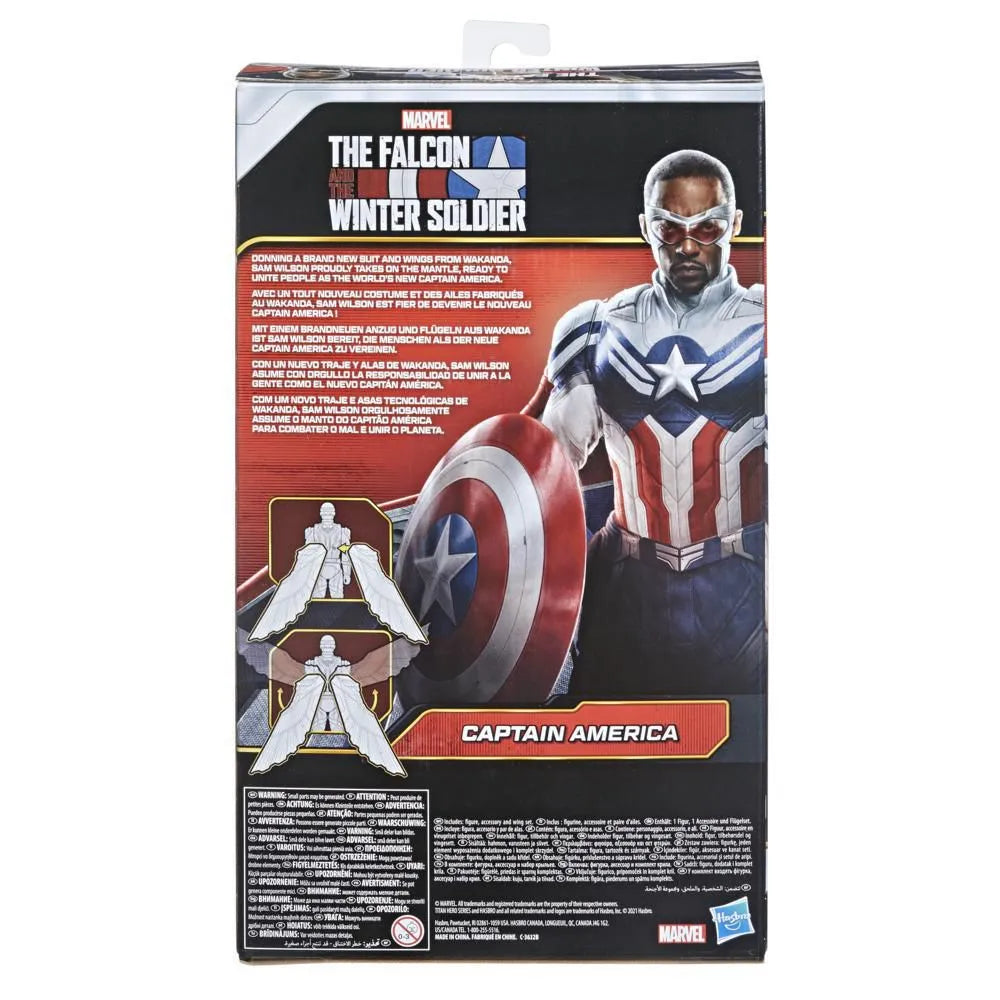 Figura Avengers Titan Hero Series Falcon Y Capitan America F2075