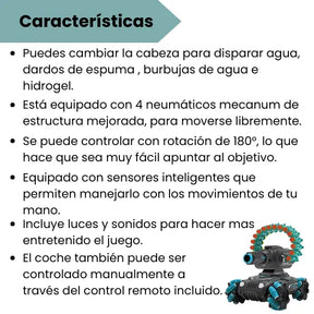 Tanque Control Remoto 4 en 1 Para Niños