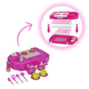 Cocina Maleta Con Accesorios Para Niña