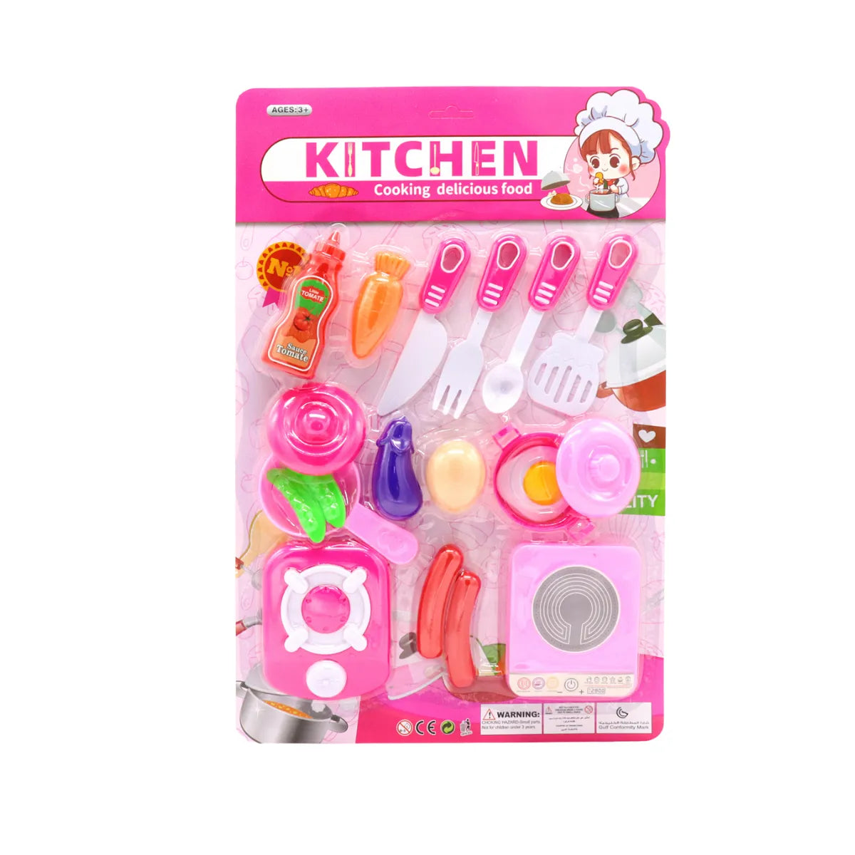 Cocina Encartonada Mediana Para Niñas