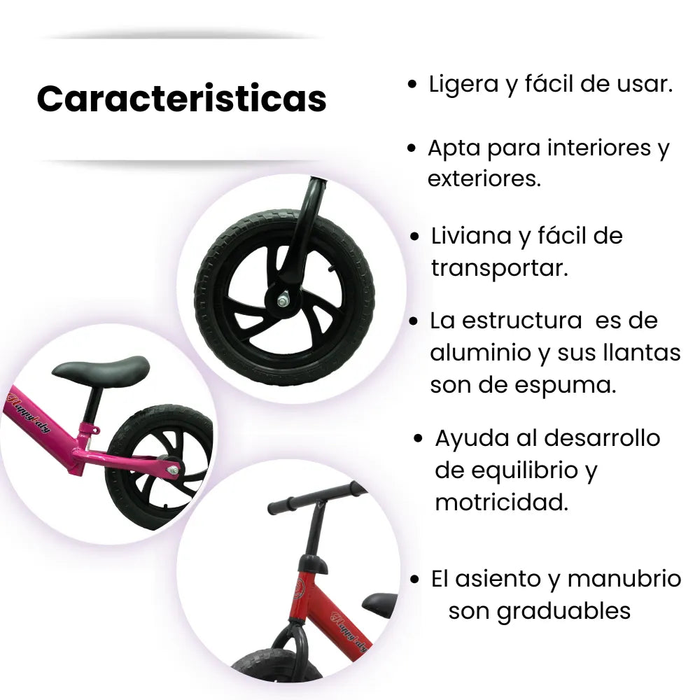 Bicicleta Sin Pedales De Impulso Aprendizaje Para Niñas