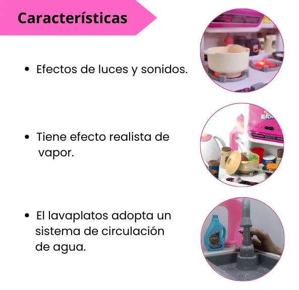 Cocina 115 Piezas Para Niñas